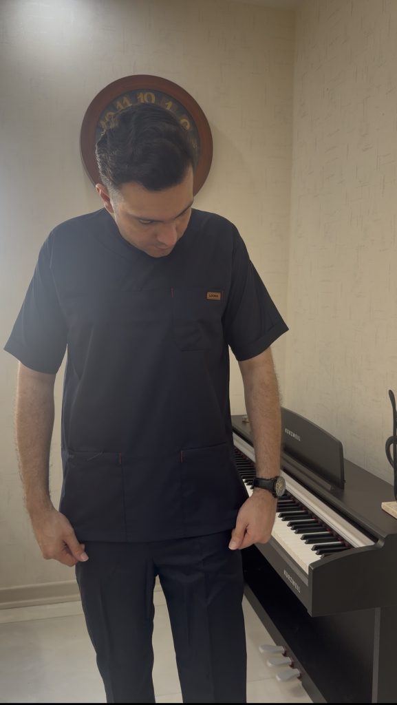 اسکراب مردانه سرمه ای لوما